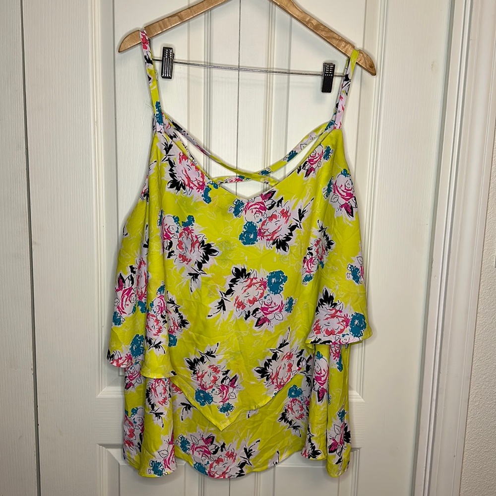 TORRID Sophie Floral Sway Double Layered Cami Blouse